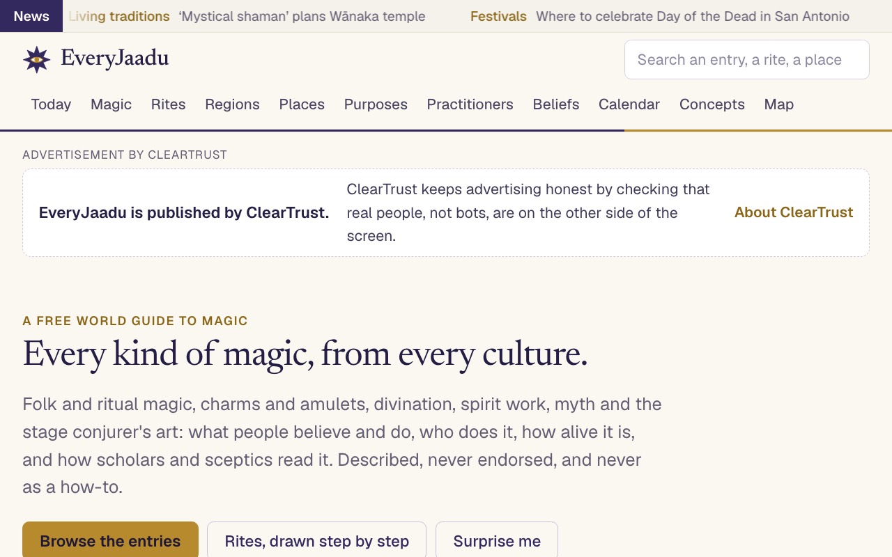 The front page of EveryJaadu